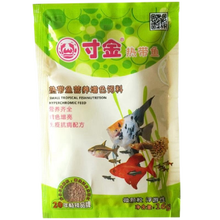 寸金小型微颗粒热带鱼食饲料 增艳龙鱼粮 罗汉鱼粮 血鹦鹉鱼食 虾干虫干热带鱼饲料孵化盒 绿袋微粒16克