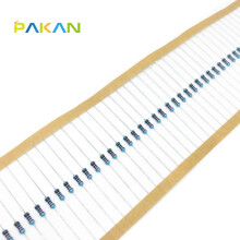 PAKAN 1/6W金属膜电阻 1% 五色环  电阻器 编带装(100只) 4.7M