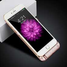 Leoisilence 无线电池苹果移动 大容量苹果手机背夹充电宝iPhone6/6s/6Plus 玫瑰金 10000毫安5.5英寸