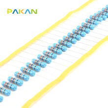 PAKAN 3W电阻器 1% 3W色环电阻 欧姆 金属膜电阻3W 220R 精度1% (10只)