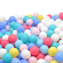 BabyGo加厚儿童玩具海洋球CE认证游戏屋宝宝帐篷婴儿波波池海洋球池波波球幼儿园 七色冰激凌 100个装(7CM加厚环保)