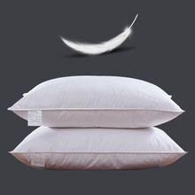 南极人 枕芯家纺 羽毛枕 全棉星级酒店款枕头羽绒枕芯 鹅毛枕 一只装 45*70cm