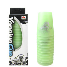 速叠杯比赛专用12个杯子一套装减压玩具飞碟杯专业比赛儿童玩具 创意减压解压玩具 创意玩具 玩具 彩盒绿色