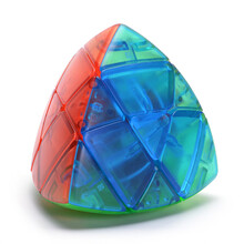 奇艺透明粽子魔方 三阶粽子三阶变体异形魔方 送教程创意益智玩具 透明粽子