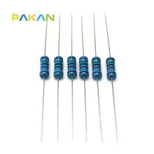 PAKAN 1W电阻器 1% 1W色环电阻 金属膜电阻1W 910R 精度1% (50只)