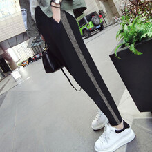 敏潮格伦孕妇裤子新款夏季孕妇打底裤春夏外穿长裤薄款托腹裤孕妇春夏款 黑色灰边 XL