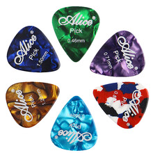 爱丽丝（Alice） 爱丽丝彩色赛璐璐吉他拨片ABS木吉他拨片pick赛璐璐 AP-600A赛璐璐（6种厚度各1枚）配拨片盒