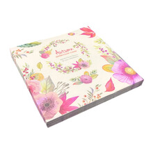 久洁（Jojell） 彩色印花餐巾纸花环方形面巾纸酒店餐厅婚庆用杯花纸