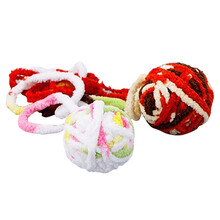 咪贝萌 猫玩具球逗猫棒猫咪用品毛线球猫线团老鼠耐咬剑麻球羽毛铃铛球激光笔灯幼猫小猫成猫 绒线球直径6cm