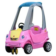 loveforever淘气堡滑行玩具车儿童游戏塑料车幼儿园小房车金龟车公主车 新品特惠公主粉小房车没电动