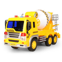 大号混凝土水泥搅拌车罐车工程车泥土车油罐车声光音乐惯性车儿童玩具车男孩 中号搅拌车（不可出料）