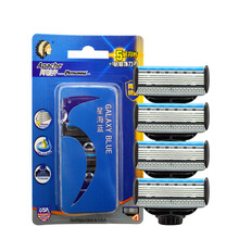 阿帕齐（apache） Apache/阿帕齐5层剃须刀片男士手动剃须刀刮胡刀美国进口刀头