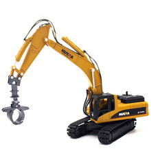 合金工程车玩具仿真推土车模型1:50挖机压路车系列工程车儿童男孩女孩宝宝汽车静态模型收藏摆件 抓木机