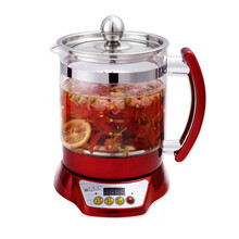 荣事金SD-868养生壶煎药壶煮茶壶中药煲汤加厚玻璃多功能分体 1.8L大容量 公司团购 礼品采购 红色