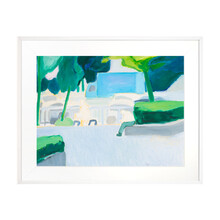 本艺术空间 张利华油画《日常风景系列》风景画 小清新油画 空间房间/办公室装饰画 艺术品 白色画框 60*40