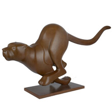 阿斯蒙迪青铜雕塑艺术品限量收藏高端商务礼品乔迁贺寿家居装饰摆件客厅书房办公室哈尔托克限量作品 猎豹