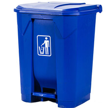 ABEPC 80L升垃圾桶塑料脚踏脚踩脚踏式大号户外厨房家用大容量办公商用商业垃圾箱大堂餐厅饭店 图标可定制