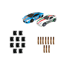 AGM音速风暴赛车配件套装包适用二代MR系列2辆赛车10片电刷10个向导柱 TR轮皮一包