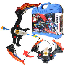 奥迪双钻 铠甲勇士猎铠玩具马帅铠传刑天拿瓦炎龙帝皇侠儿童召唤器腰带武器 AR射击系列升级版冰羽超雳弓716