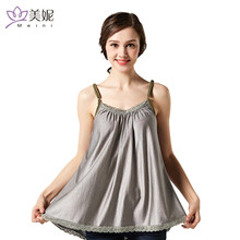 美妮 防辐射衣服吊带银纤维电脑仿辐射服反辐射服孕妇防护服 L