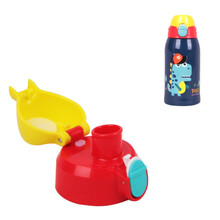 熊本士儿童保温杯吸管盖直饮盖组合盖杯具卡通熊配件漏杯盖 恐龙直饮盖