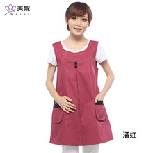 美妮 四季电脑孕妇防辐射衣服 防幅射孕妇装 酒红色 L