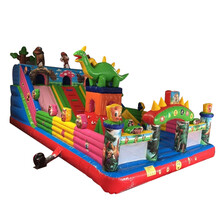 室外大型充气城堡蹦蹦床儿童乐园淘气堡游乐设备滑梯户外攀岩跳床 6*10熊