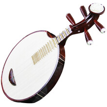 FLOFAIR牌京剧伴奏 西皮 二黄 乐队 剧团 演奏用 月琴 乐器 民乐HM-05 小叶紫檀材质 民乐月琴