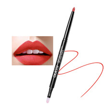 欧丽丝自动唇线笔口红笔防水持久保湿不易脱色哑光懒人勾线画口红唇笔初学者 03橘红色