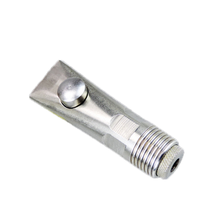 牧多多 10个 加厚猪水嘴 纯不锈钢 鸭嘴全自动仔猪饮水器 带过滤网母猪喝水嘴 水咀10只装 不锈钢防喷溅弹珠式（不锈钢帽）