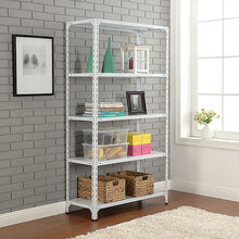 帆影 家用置物架多层置物架微波炉架烤箱架落地多层货架可调节货架客厅置物架厨房收纳架仓库储物架子 加厚90*50*200=4层