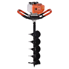 五阳 小型地钻挖坑机打坑机冰钻打眼机植树挖树坑机钻土机挖地打桩机打孔打洞种植栽树种树果园大棚施肥汽油 52cc单人地钻(裸机)