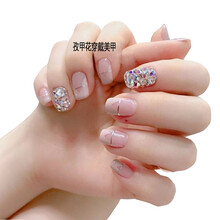 孜甲花假指甲贴穿戴甲片可穿戴可拆卸可以摘戴美甲成品抖音同款网红 图六款小号
