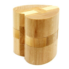 儿童木制解锁智力休闲玩具拆装孔明锁鲁班锁儿童节圣诞新年礼物 心锁