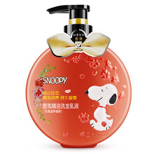 SNOOPY史努比青少年洗发水沐浴露套装 香氛洗发水柔顺留香 清爽去屑初中生高中学生男女通用洗发露 玫瑰柔顺洗发水500g