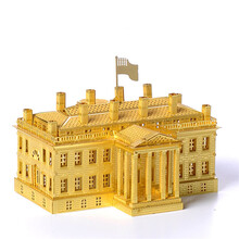拼酷3D金属手工拼装益智玩具拼装模型立体拼图类古建筑 白宫（带礼包）
