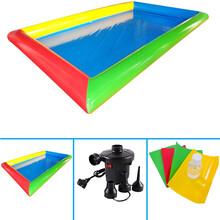 大型充气沙池套装儿童决明子沙滩玩具充气池广场公园摆地摊玩沙池 15平池+电泵+修补包
