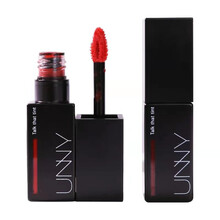 韩国UNNY悠宜黑管唇膏釉烂番茄色脏橘色不易脱色唇彩染唇黑管磁吸口红女哑光雾面口红 T04柔嫩玫粉色【唇釉】