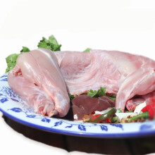 中心忠味兔肉 新鲜兔子肉 现杀整只新鲜兔肉 不带头内脏 生兔肉 3只去头兔肉（约6斤左右）