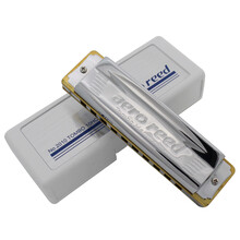 通宝（TOMBO） 日本原装 AERO REED 2010 高级10孔布鲁斯口琴金属琴格 D调