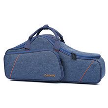 新品牛津面料个性新品降Ee中音萨克斯包 黑色蓝色可选萨克斯管子袋乐器背包套 S-15蓝包