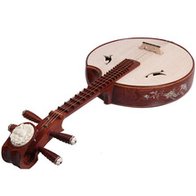 梵巢 老 红酸枝木材质 乐团 演奏琴 中阮乐器 考级 贝雕 抛光 打磨 烫蜡工艺 ZR-06 老红酸枝木中阮ZR-06