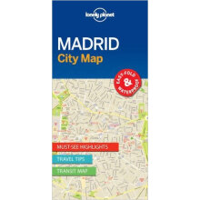 Lonely Planet Madrid City Map (Travel Guide)