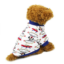 康贝尼狗衣服泰迪比熊贵宾博美小狗衣服小型犬背心宠物用品 灰色机器人 XS