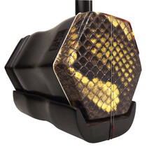 梵巢 黑檀木 龙头 演奏 初学 考试 成人二胡 乐器 六角琴 筒子 手工制作 木轴 黑檀木成人二胡018