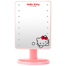 HELLO KITTY方形LED灯化妆镜 可爱猫头印花台式化妆镜KT1827