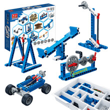 邦宝STEAM教学教具中小学教具积木 青少年机器人等级考试适用教具 儿童教具玩具 56合1 初级动力机械 -6918