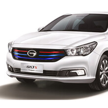 润华年   广汽传祺gs4汽车改色膜gs8贴膜gs5专用贴纸ga3s改装中网装饰 GA3S加宽三色深蓝+浅蓝+红