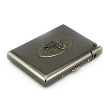 创意个性烟盒 金属 20只烟盒带充气打火机防潮防压点烟器 礼品 男士