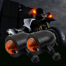 美蒂亚摩托车灯电动车灯太子改装嘉陵70 CG125摩托车转向灯转弯灯指挥灯 一对装